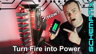 I Charged my Phone using FIRE! Survival Rocket-Stove Build