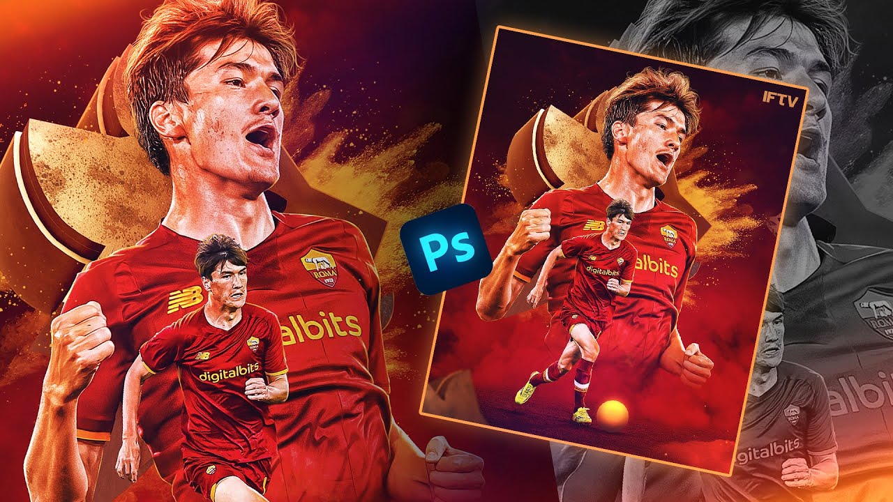 Photoshop Tutorial- How to Create a Professional Football Poster | AS ...