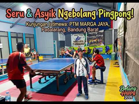 🏓 Seru & Asyik Ngebolang Pingpong Ke PTM Marga Jaya Padalarang Bandung Barat Bersama oded anti power