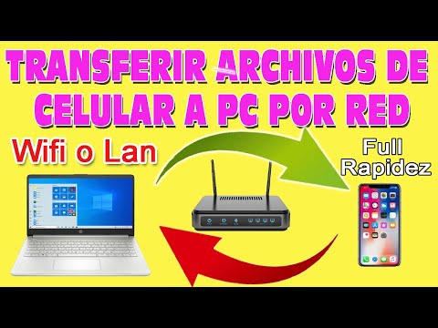 Transferir FOTOS ARCHIVOS de Celular a Ordenador PC sin cable por Red Lan Wifi Super Rapido y Mas