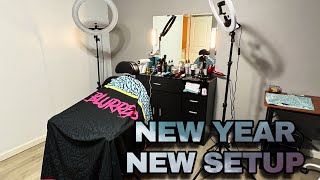 NEW BARBER STATION 2024 ‼️ | Omysalon Freestanding Station | NC Home Barber Studio VLOG