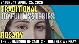Slow Paced Joyful Mysteries Rosary | Saturday Morning Prayer with Spoken Male Voice &amp; Ambient Music