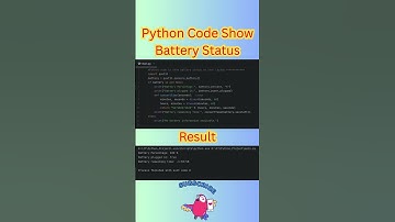 Python Code Show Battery Status