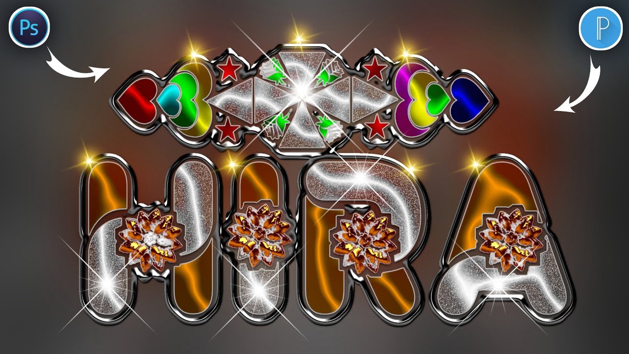 New Unique Glass Font Editing In Ps Touch PixelLab Step By Step Tutorial 2023 || Zarraq Creation