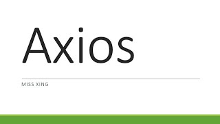 21. React 18 with TypeScript - Axios: a promise-based HTTP Client for node.js and the browser