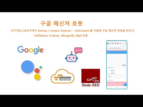 구글 챗봇 Custom Payload의 node-red와 Firebase 실시간연결 [두원공과대학교 AI융합과 김동일교수]n5.28.3.2