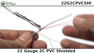 22 Gauge 2 Conductor Pvc Shielded Cable 1000Ft