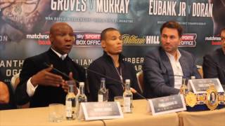 CONOR BENN LASHES OUT AT CHRIS EUBANK SNR @ PRESS CONFERENCE AFTER BEING 'DISRESPECTFUL'