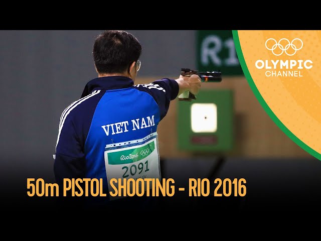 Shooting: Men's 50m Pistol Qual and Final | Rio 2016 Replays class=