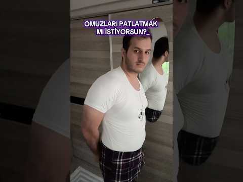 EVDE OMUZLARINI GENİŞLET! (Ekipmansız/Dumbella) 💪 #fit #fitness #fypシ