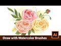 How to draw with Vector Watercolor Brushes in Adobe Illustrator