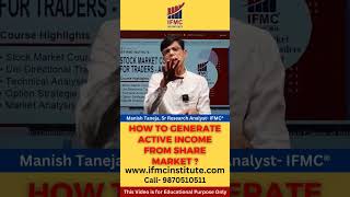 How to generate active income from share market? #bigners #trading #task