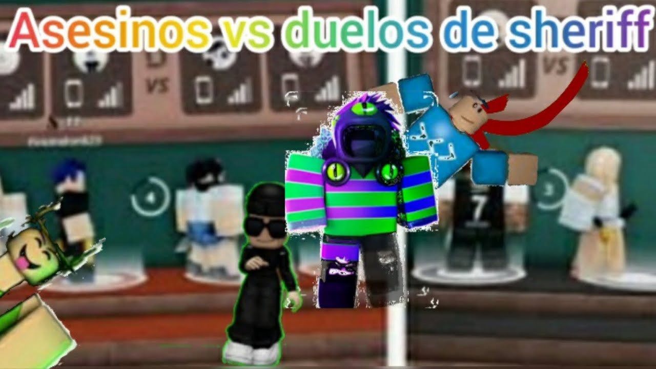 ROBLOX - ASESINOS VS DUELOS DE SHERIFF MIRA LO QUE PASO 