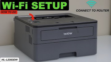 Brother HL L2350DW WiFi Setup, Connect To Wireless Network Using The Display Panel !