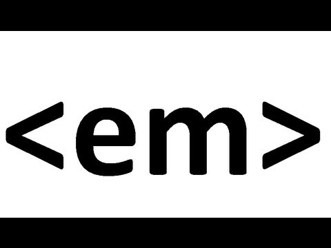 Learn HTML code: emphasis tag - YouTube