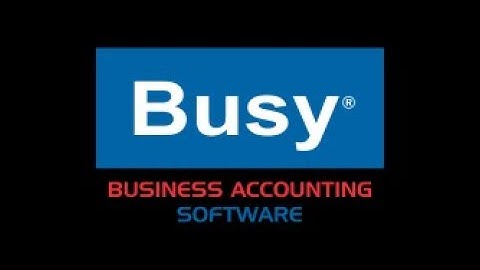 HOW TO VIEW LEDGER IN BUSY ACCOUNTING SOFTWARE