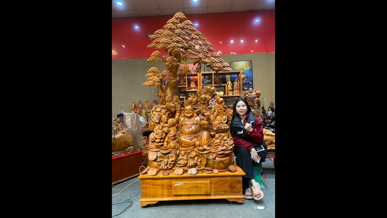 đồ gỗ mộc vân hi giao lưu đấu giá báo giá nhiều tác phẩm tượng phong thủy đẹp, đẳng cấp