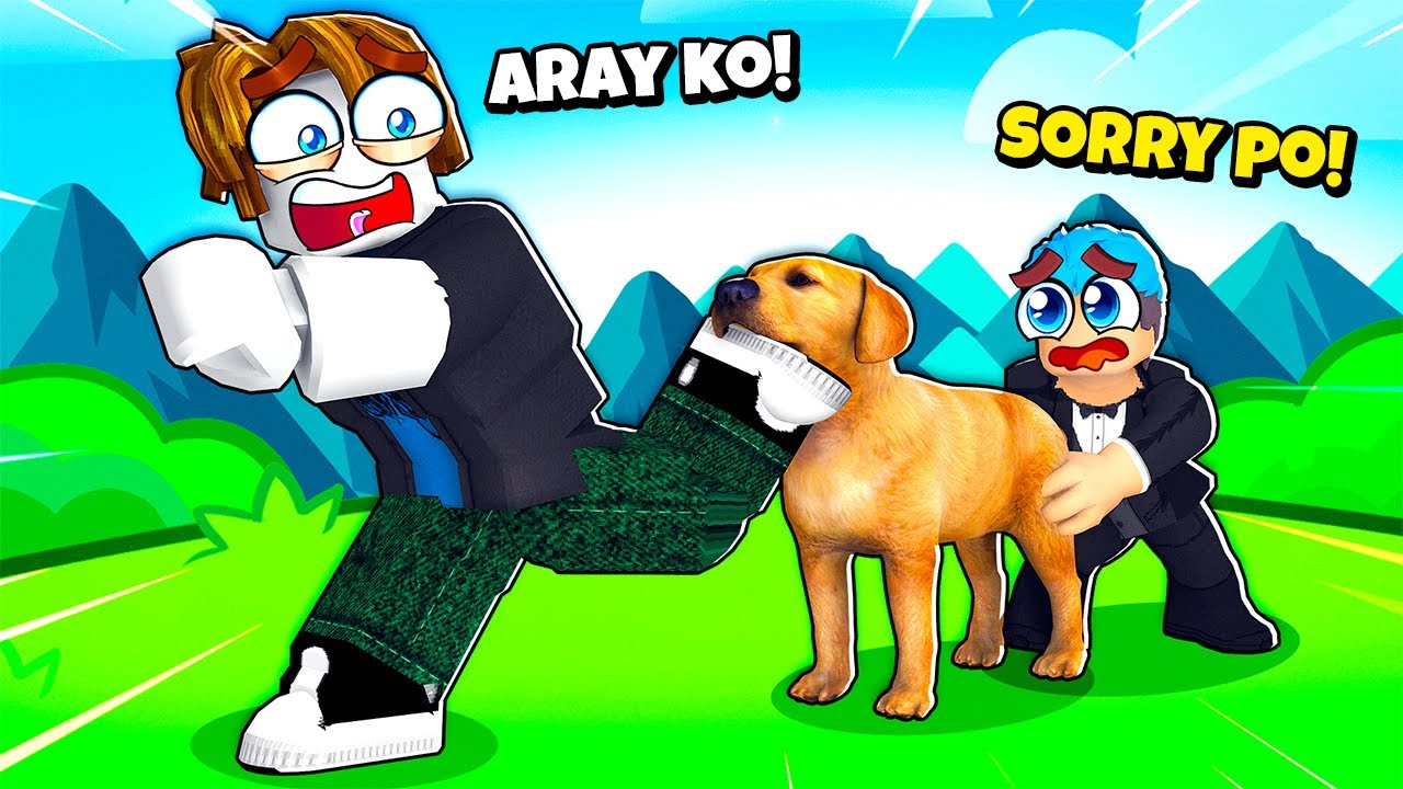 NAKAGAT SI NOOB NG MALAKING ASO! | Roblox | Dog Fight