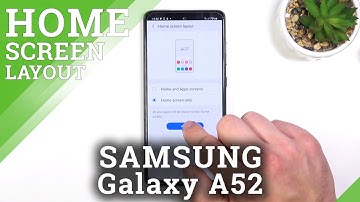 How to Enable and Disable the App Drawer in SAMSUNG Galaxy A52 - Home Screen Layout