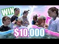 LAST TO LEAVE THE OCEAN WINS $10,000! Boys VS Girls!