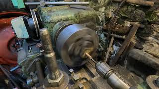 Machining brass rod for custom adaptor.David Brown 996 fuel pump pump pressure test.