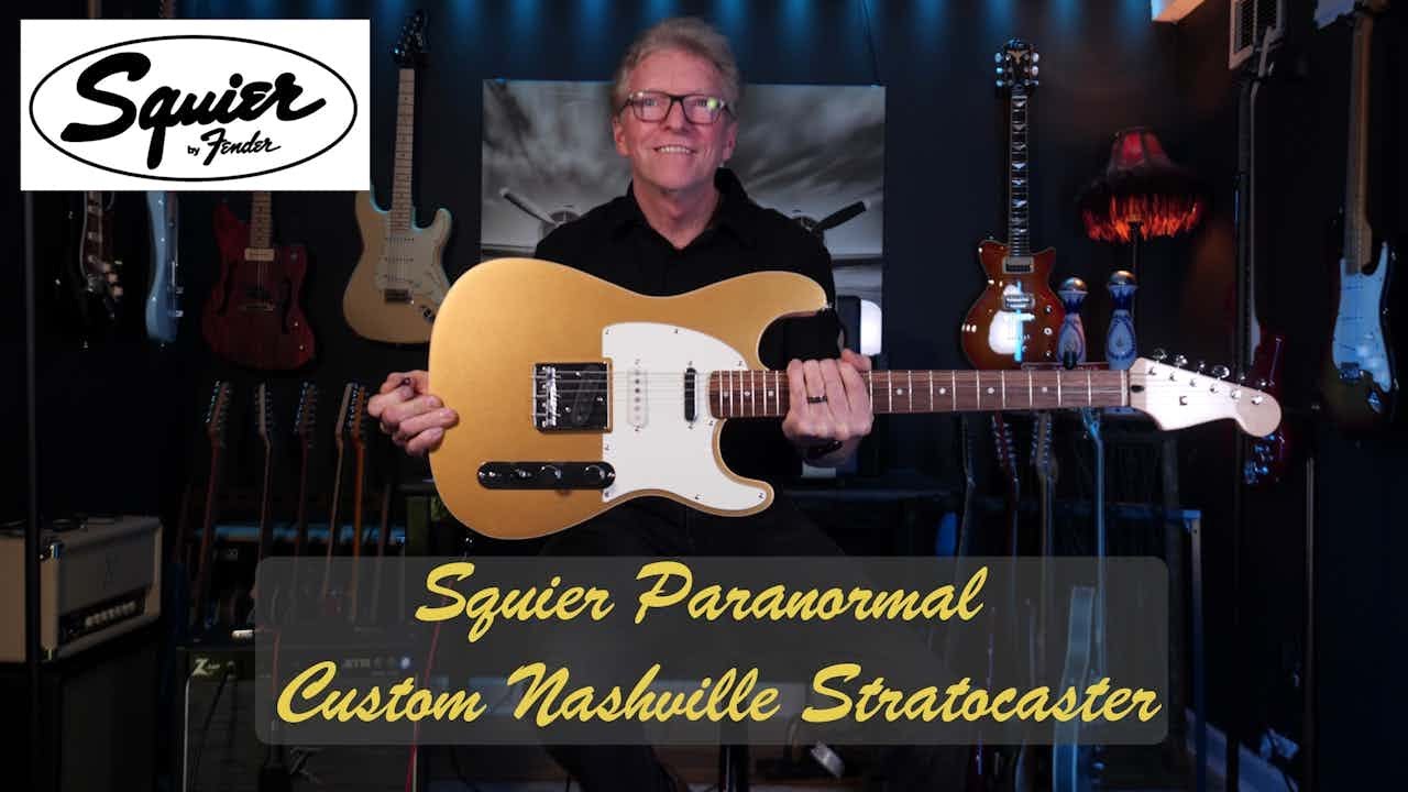 Squier Paranormal Custom Nashville Stratocaster - YouTube