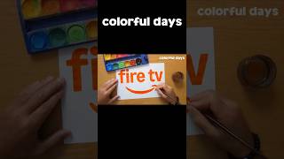 amazon fire tv logo painting