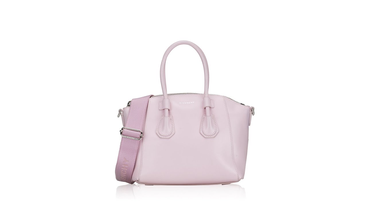 Buy Givenchy Mini Antigona Sport Bag In Leather - Blossom Pink At