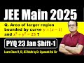 Area Bounded by curve 𝑦 = ∣x−1∣ &amp; 𝑥2+𝑦2 =25 I JEE Main 2025 Math Solution