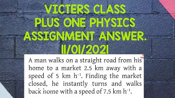 #Todays(11/01/2021) victers plus one Physics assignment answer class 12