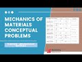 Conceptual Questions | FE CIVIL MECHANICS OF MATERIALS