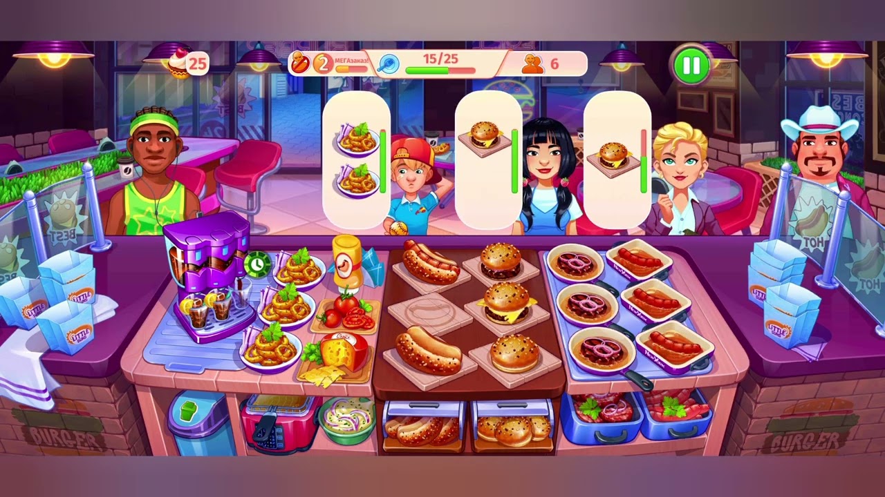 Эволюция шеф-повара ресторана в игре Cooking Craze: Restaurant Game #9