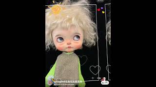 Springdoll Blythe Hair Mohair Wig For Qbaby And Other 25Cm Headsize Bjd Doll