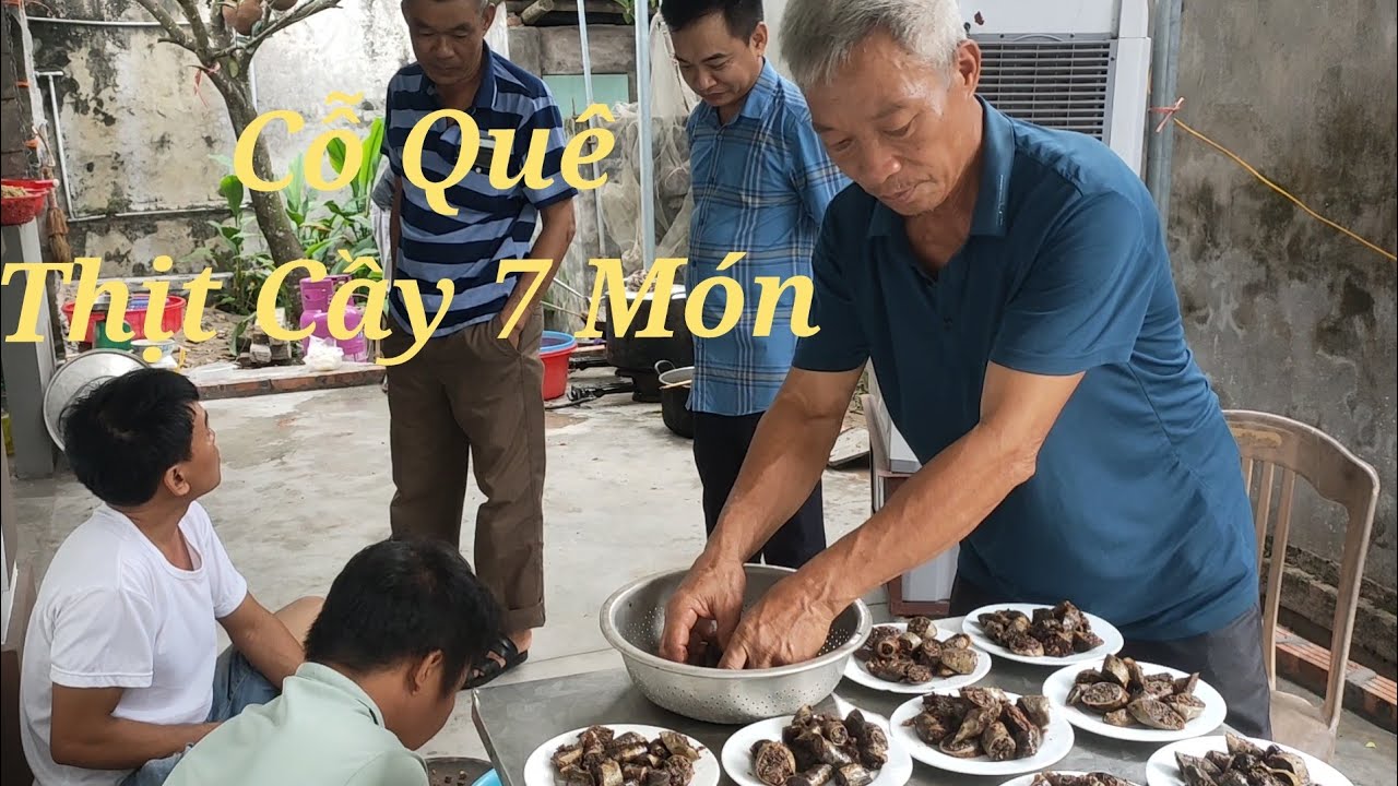 Toàn cảnh làm cỗ  Cầy tơ 7 món quê hương Thái Bình