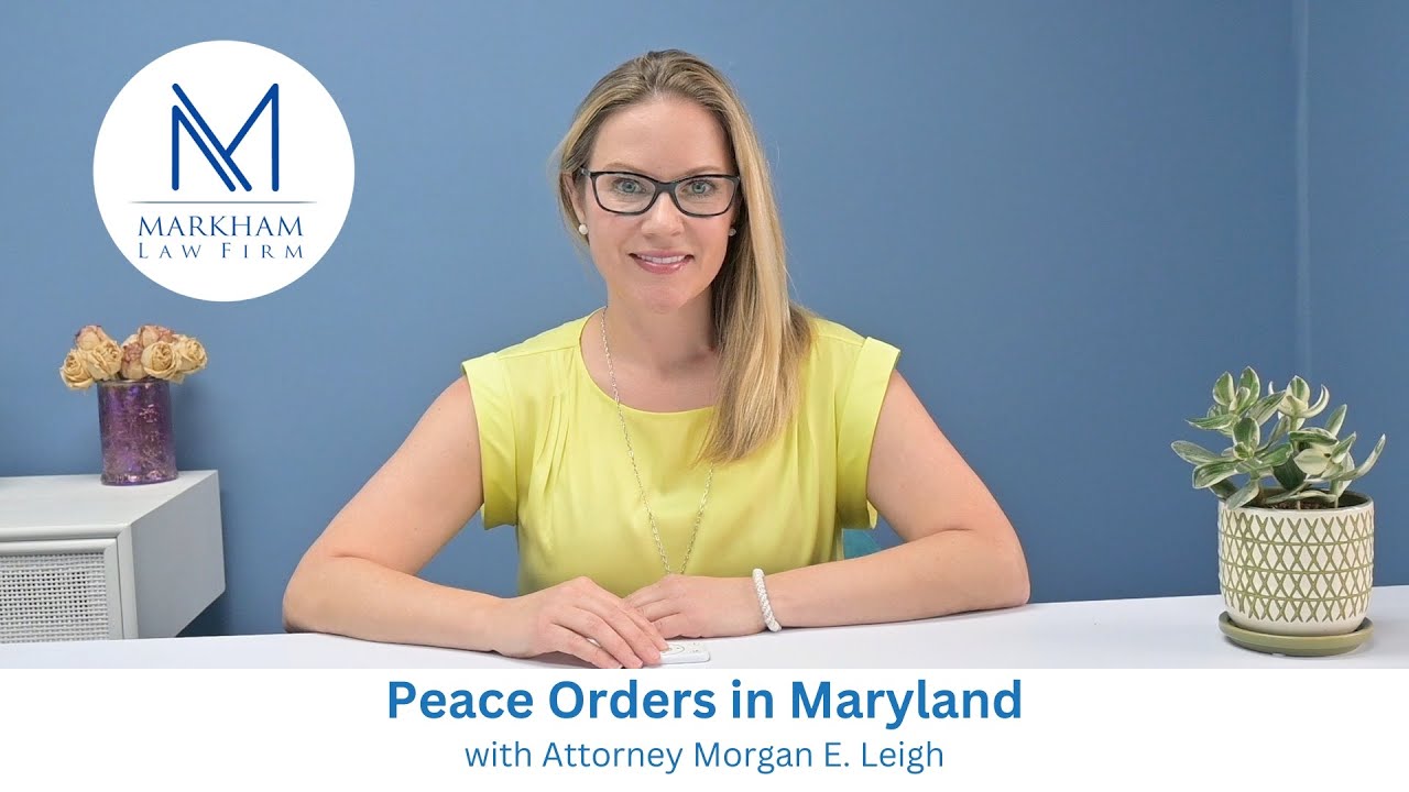 Peace Orders in Maryland - YouTube