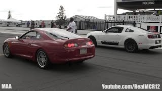 800HP Toyota Supra vs 600HP Shelby GT500 || Toyota Supra vs. BMW F10 M5