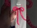 Crochet bow🧶 🎀#crochet #crocheting #crochet #crochetinspiration