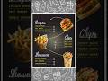 Design a Modern Food Menu in Illustrator | Food Flyer design. #tutorial#shorts#viral#reels #explore