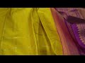 Bright Yellow with Magenta Pink Borders Vintage Kanjivaram Silk Saree SS8964
