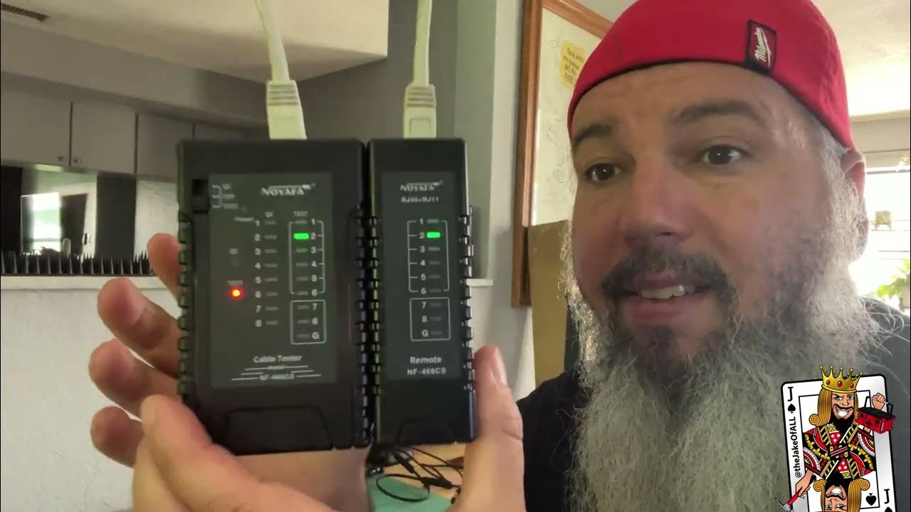 2 Minute Tool review RJ45 Cable Tester Test your network cables