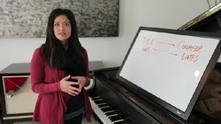 How to List Piano Music on a Recital Program : Piano Lessons