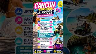 Cancun Things To Do | Full Price Breakdown (Jet Ski, ATV, Xcaret)