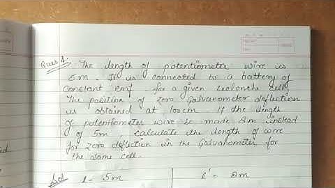 Class 12| Ch 3:Current Electricity | 3.19: Numericals based on Potentiometer