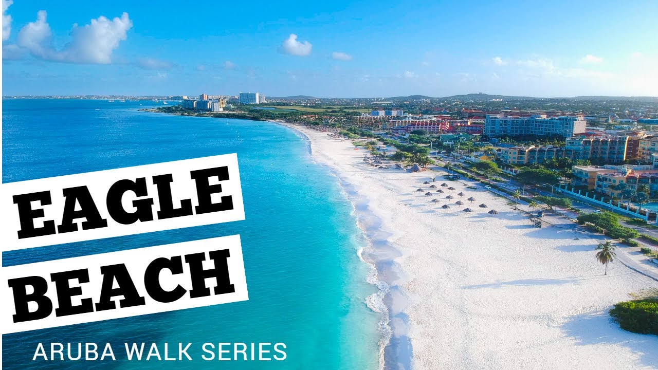 Relaxing early morning Eagle Beach walk in Aruba