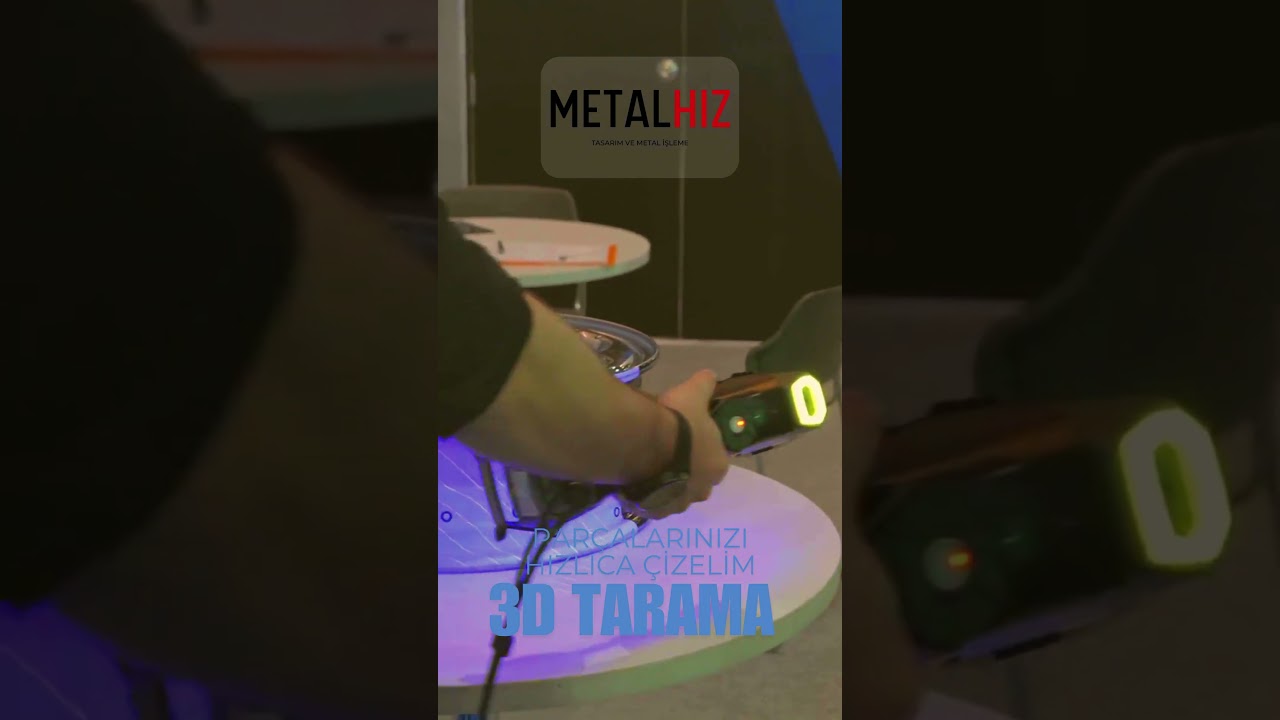 3D Tarama Teknolojisi ile Hassas Parça Çizimi. 