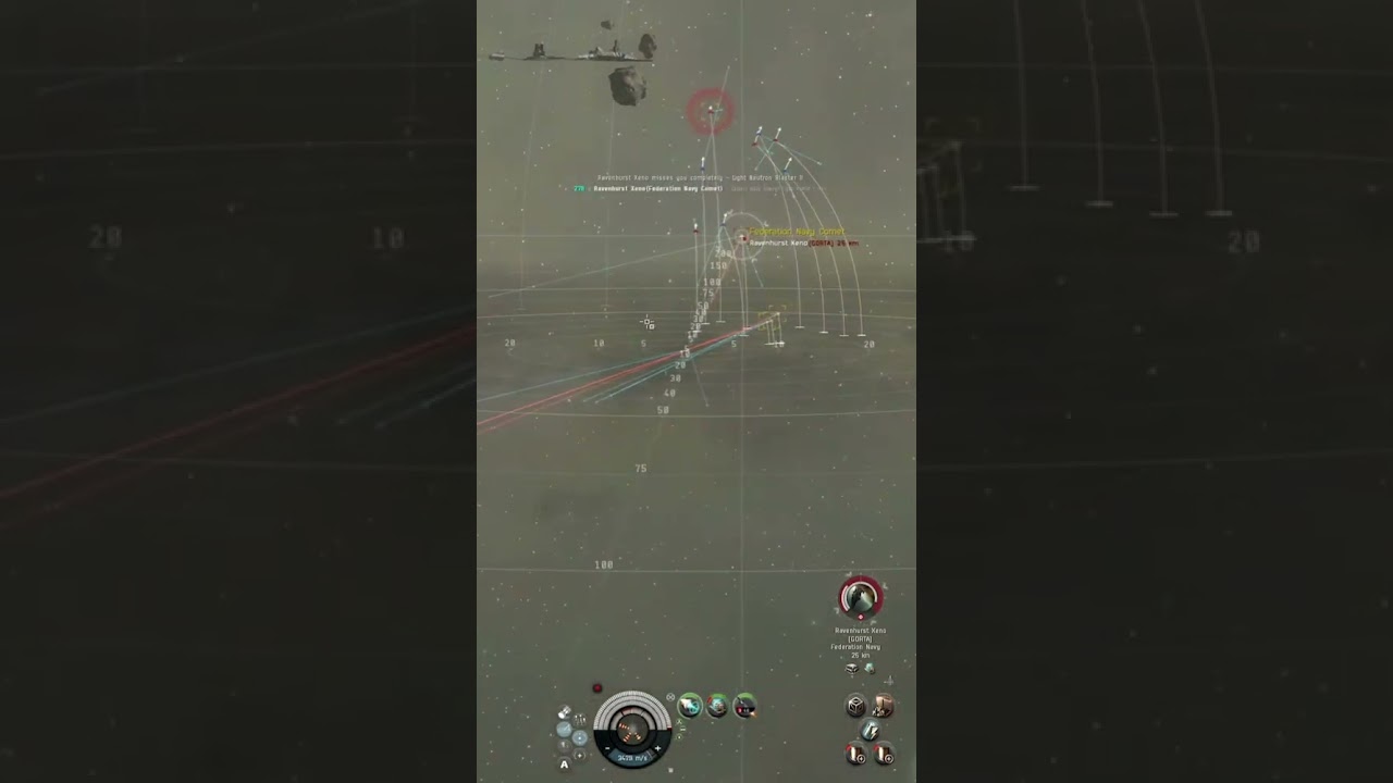 Federation Navy Comet Fight in Factional Warfare