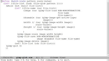 GIMP automation using scheme