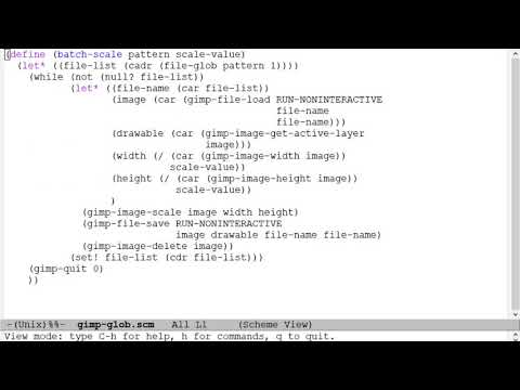 GIMP automation using scheme