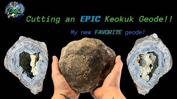 Cutting an EPIC Keokuk geode! | My new FAVORITE geode!!