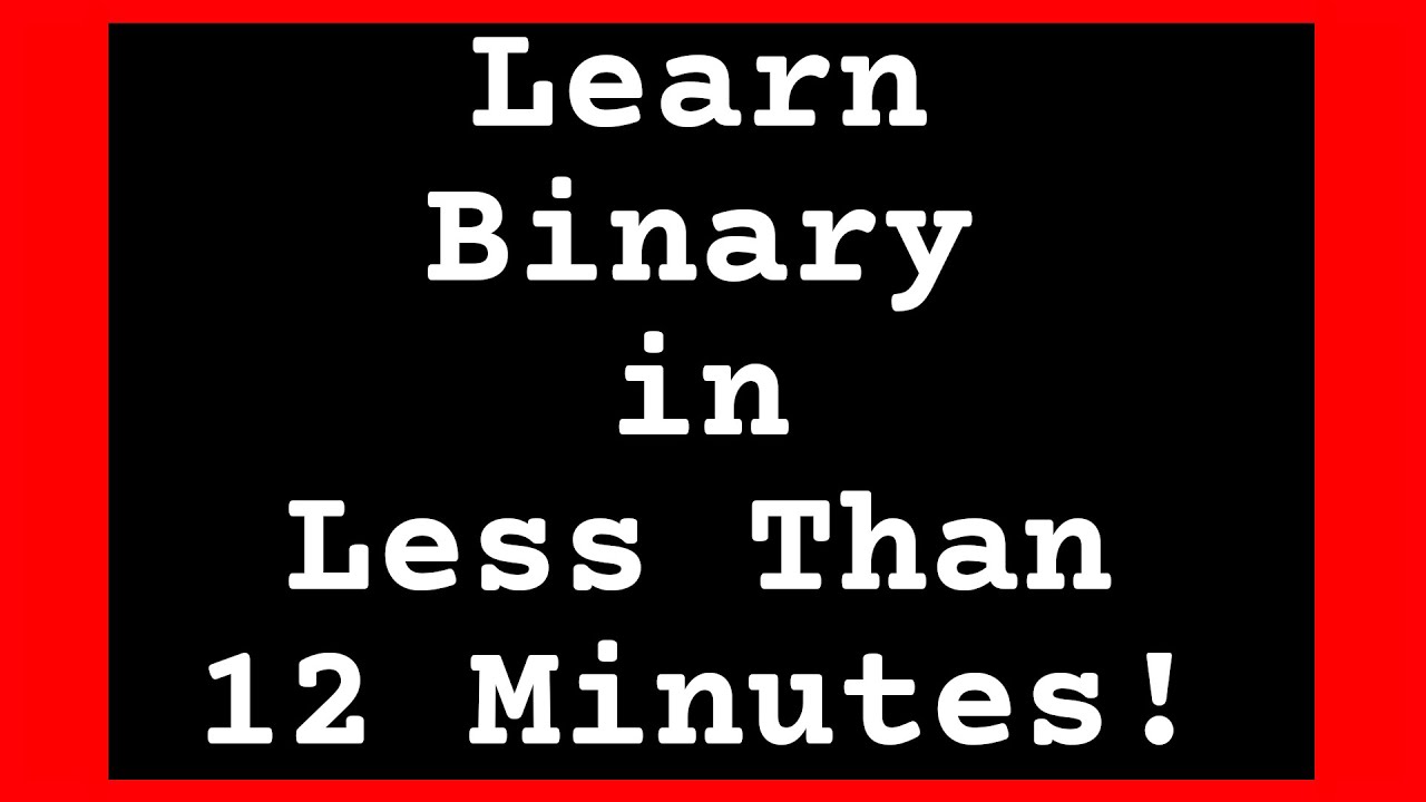 Learn the Binary System in 12 Minutes - Cisco CCNA Prep! - YouTube